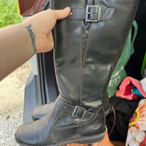 Tall black Boc boots